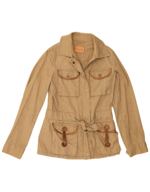 Kurtka damska Massimo Dutti EU 36 XS, lniana khaki