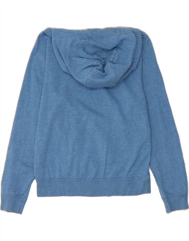NIKE Womens Oversized Hoodie Jumper UK 10 Small Blue Cotton Vintage Nike and Second-Hand Nike from Messina Hembry 
