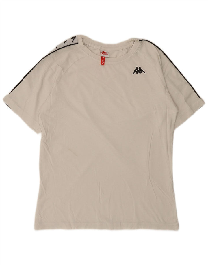 Męski T-shirt z grafiką Kappa, mały, biały