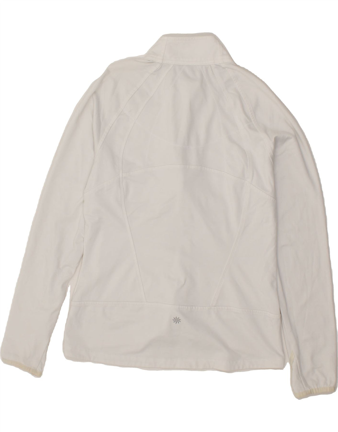 ATHLETA Womens Tracksuit Top Jacket UK 14 Medium White Polyester Vintage Athleta and Second-Hand Athleta from Messina Hembry 
