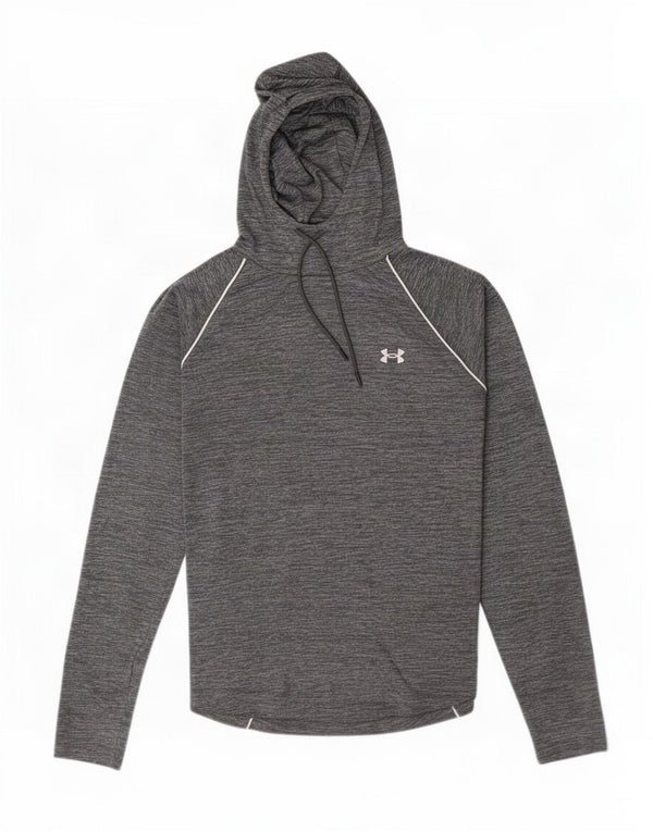 Damski top Under Armour o luźnym kroju z grafiką, z długim rękawem, UK 18 XL, szary nakrapiany