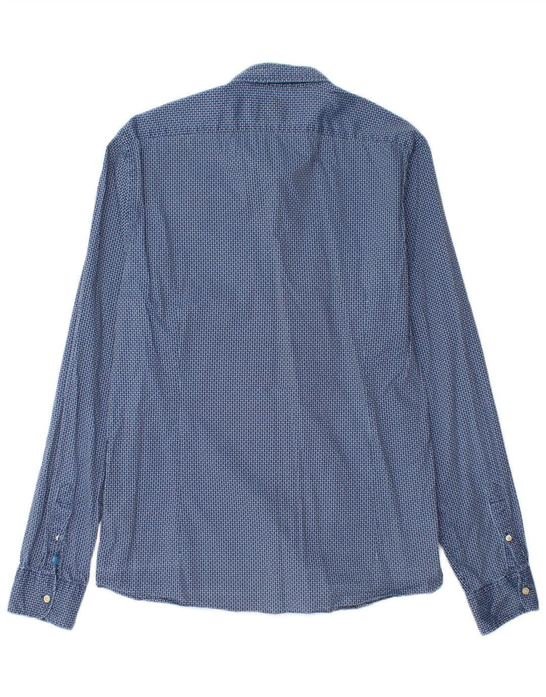 Wąska koszula męska Scotch & Soda, duża niebieska, geometryczna bawełna