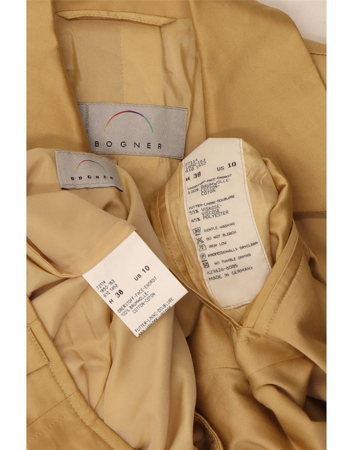 BOGNER damski komplet spódnic zapinanych na 4 guziki US 10 Large W29 beżowa bawełna