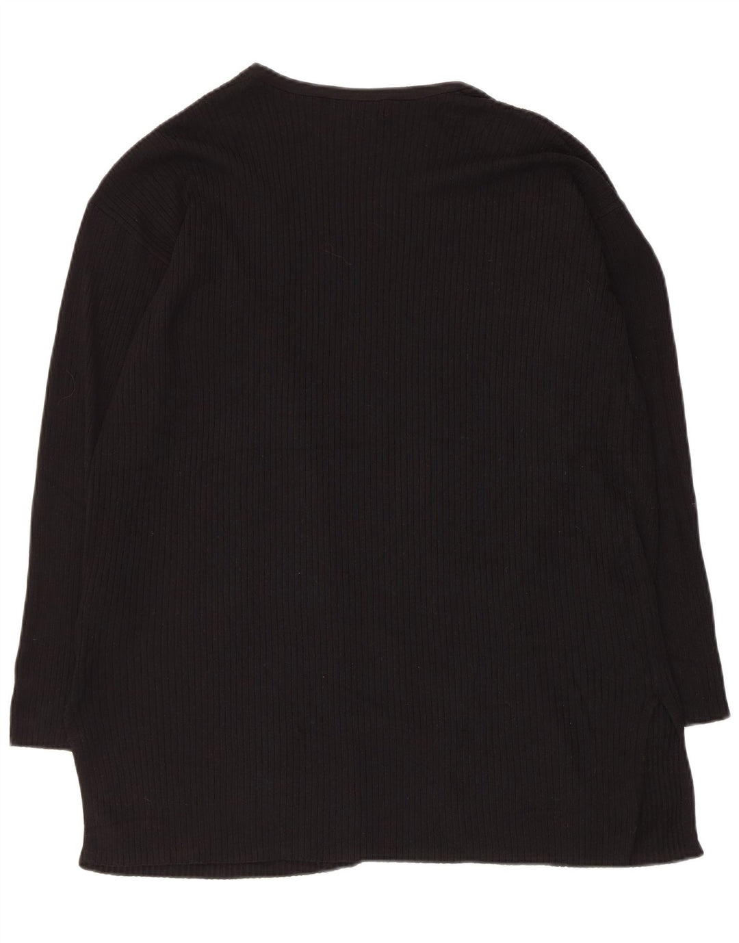 Marks & Spencer Damski sweter rozpinany UK 14 Średni czarny wiskoza