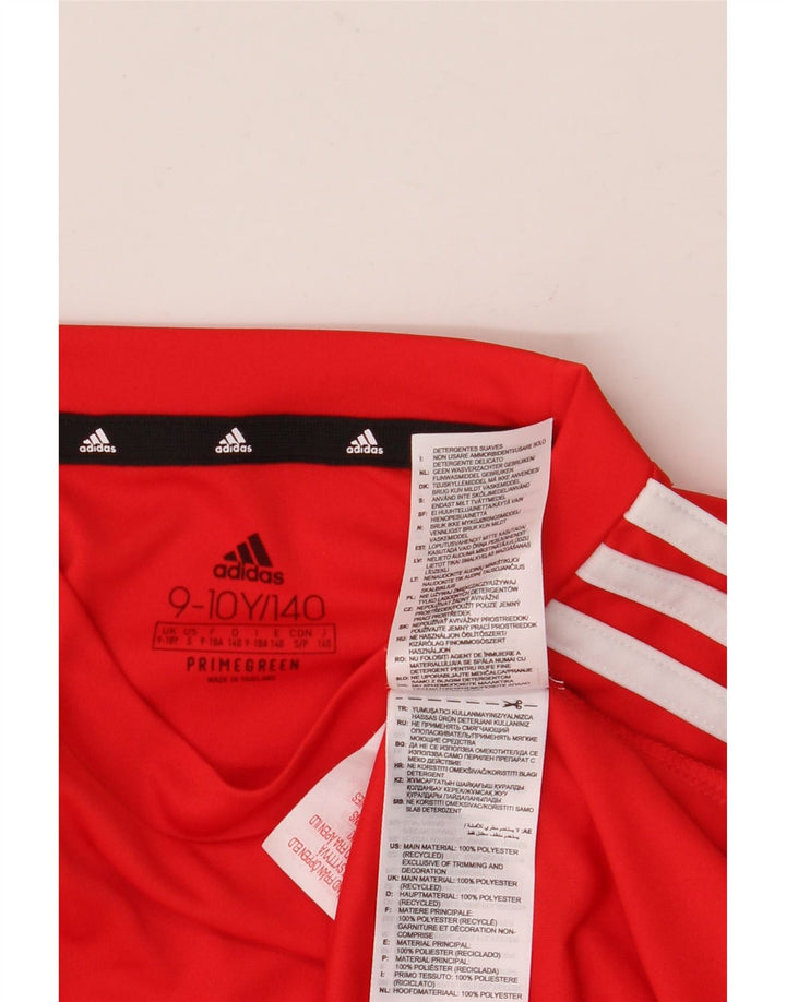 Chłopięca koszulka Adidas Aeroready Top 9-10 lat, czerwona, poliester