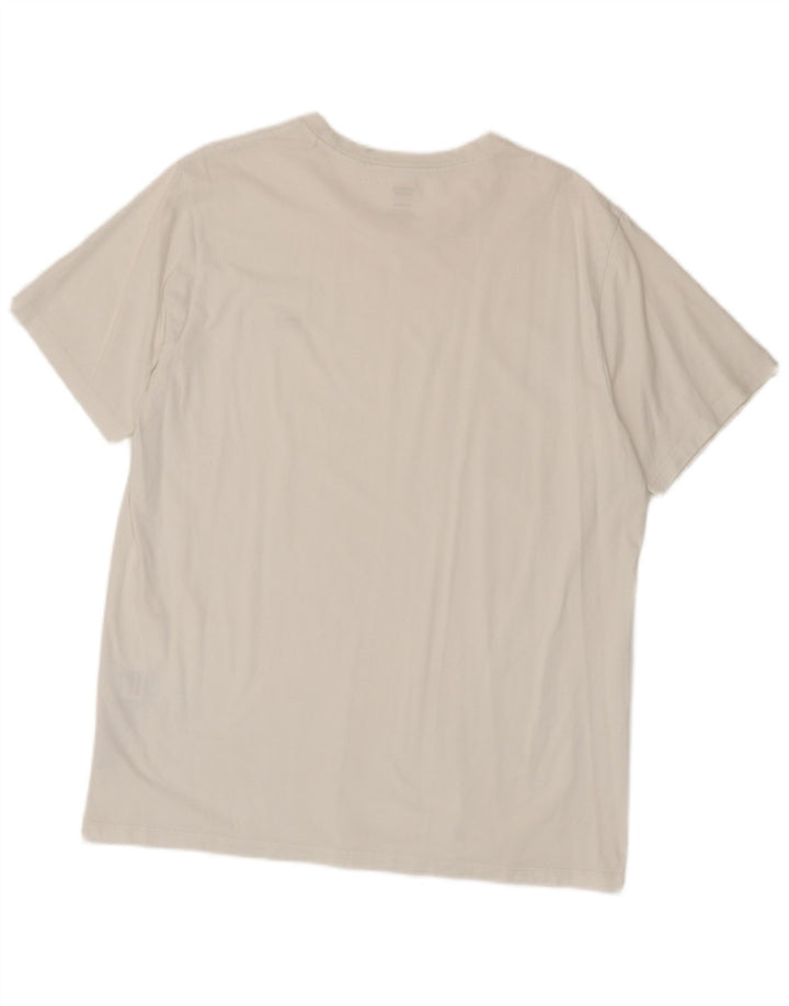 Męski standardowy T-shirt Levi's, duży, biały, bawełniany
