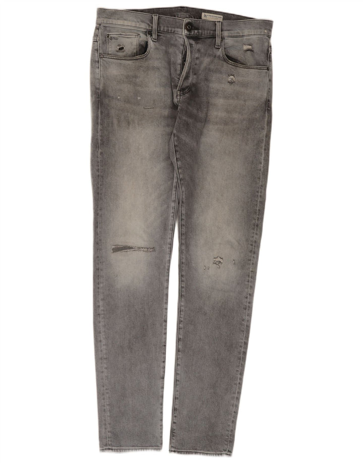 Męskie jeansy G-Star 3301 w trudnej sytuacji W36 L36 Szara bawełna
