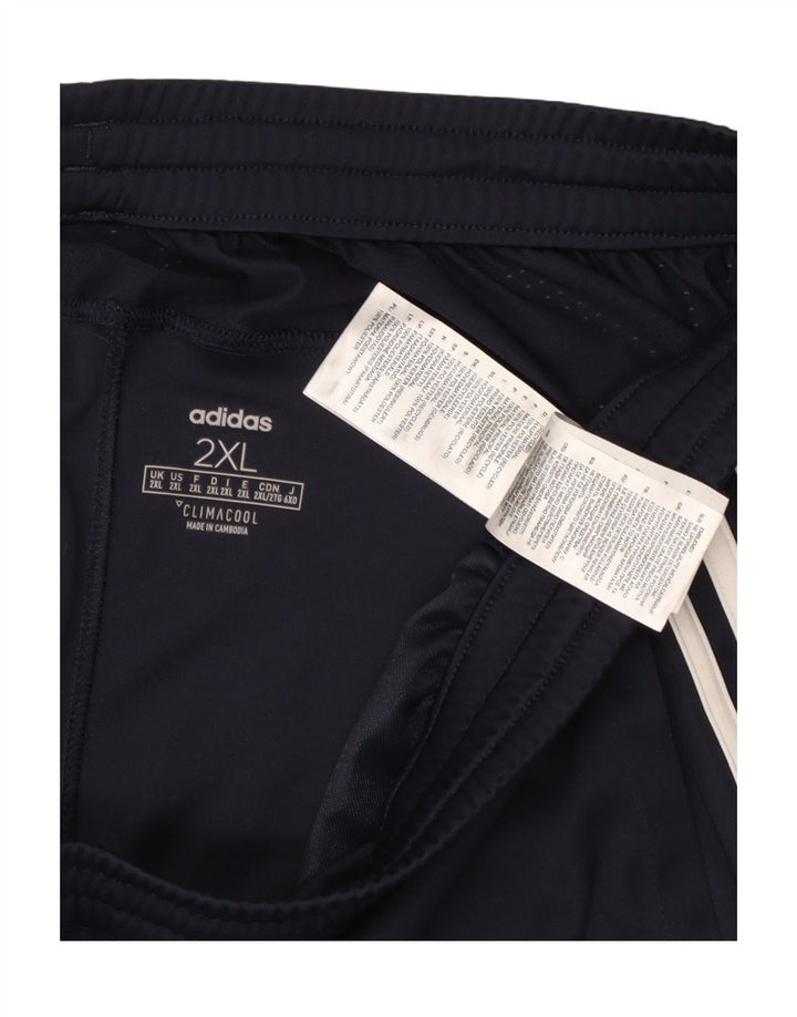 Męskie spodenki sportowe Adidas Climacool 2XL granatowe, poliestrowe