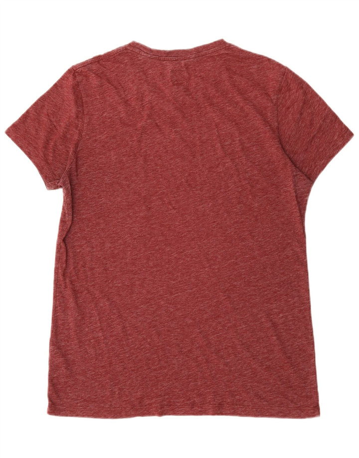 T-shirt męski Jack Wills, duży, bordowy, nakrapiany poliester