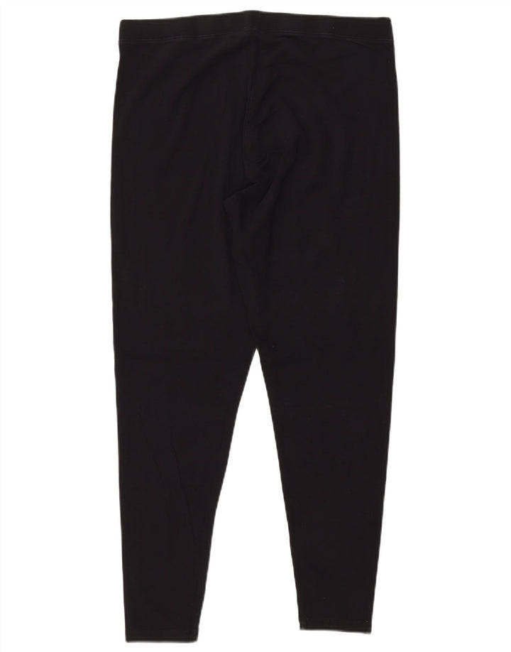 Legginsy damskie MARKS & SPENCER UK 16, duże, czarne, bawełniane