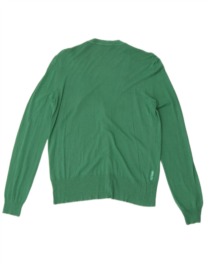 Damski sweter rozpinany Armani Jeans UK 12, średni zielony