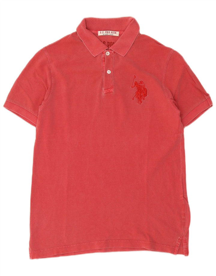 US Polo Assn. Męska koszulka polo w kolorze średnio czerwonym