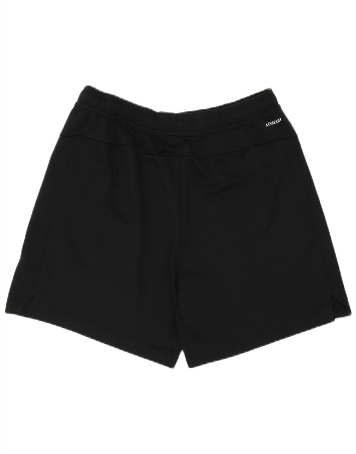 Męskie spodenki sportowe Adidas Aeroready o regularnym kroju, duże, czarne, poliestrowe