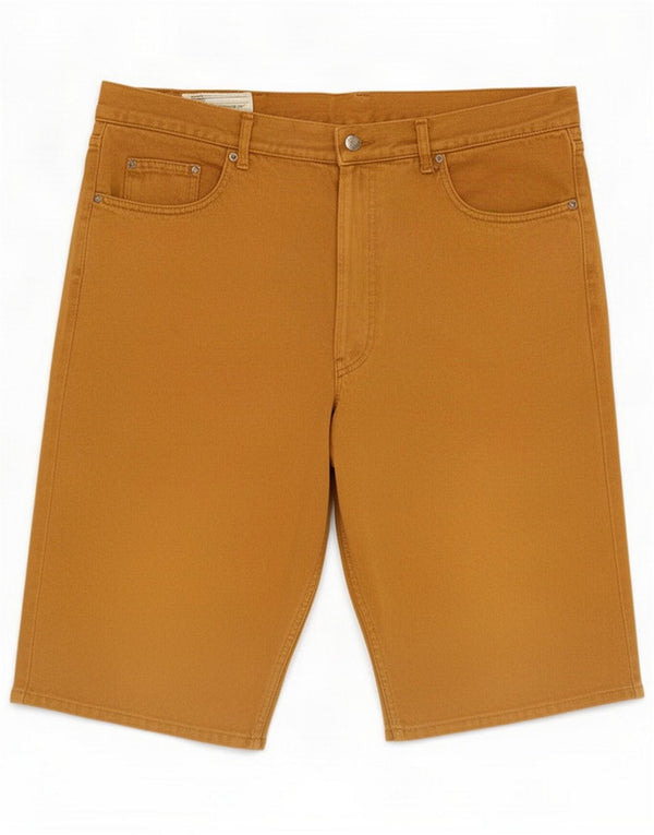 Uniformowane męskie spodenki codzienne XL W38 brązowe bawełniane