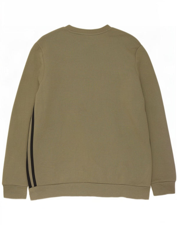 Bluza męska Adidas, duża, bawełniana khaki