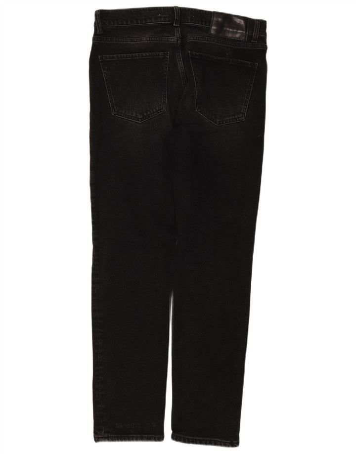 Męskie jeansy slim fit Zara EU 42 Large W32 L30 Czarna bawełna