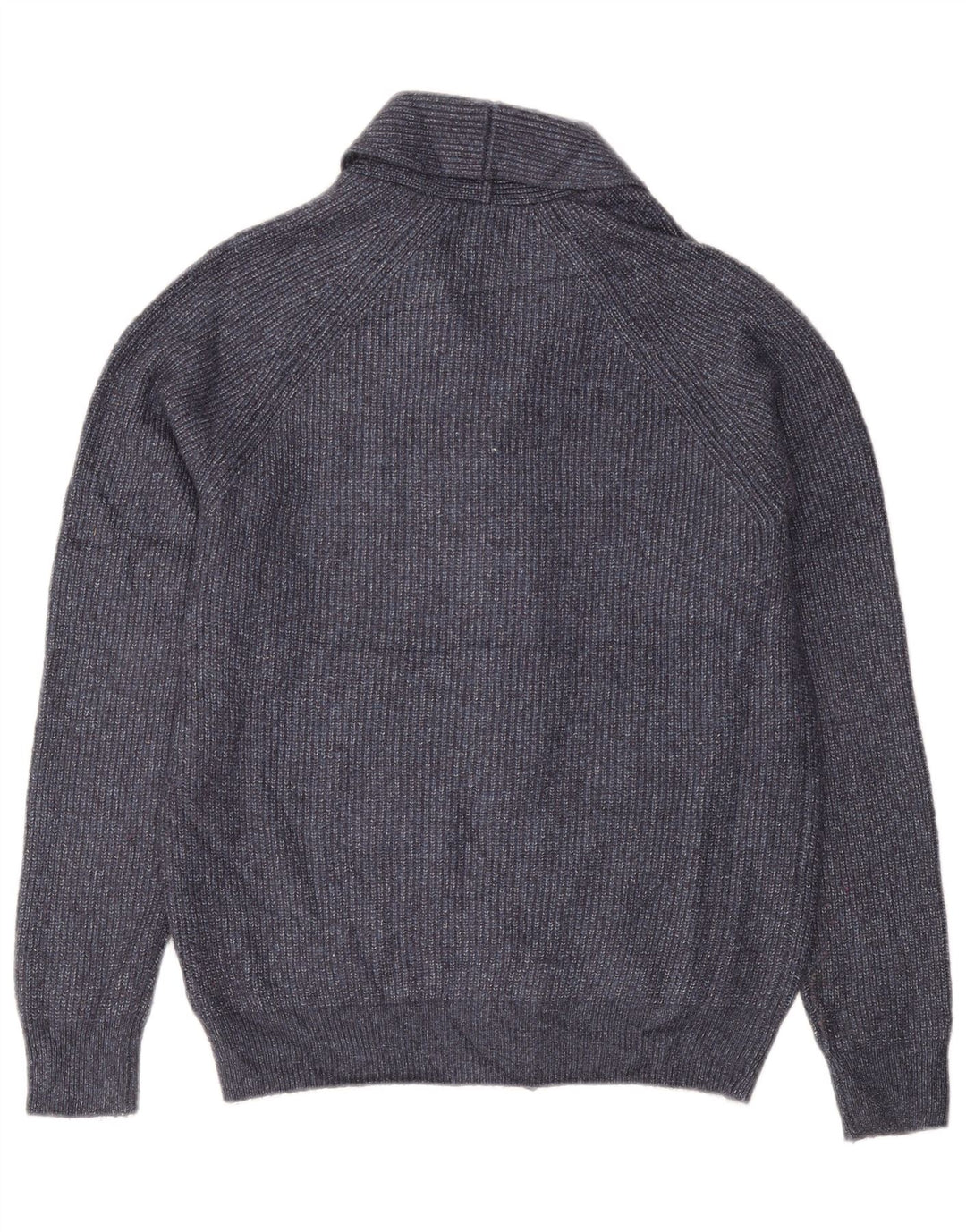Marks & Spencer Męski sweter rozpinany, średni granatowy, poliamid