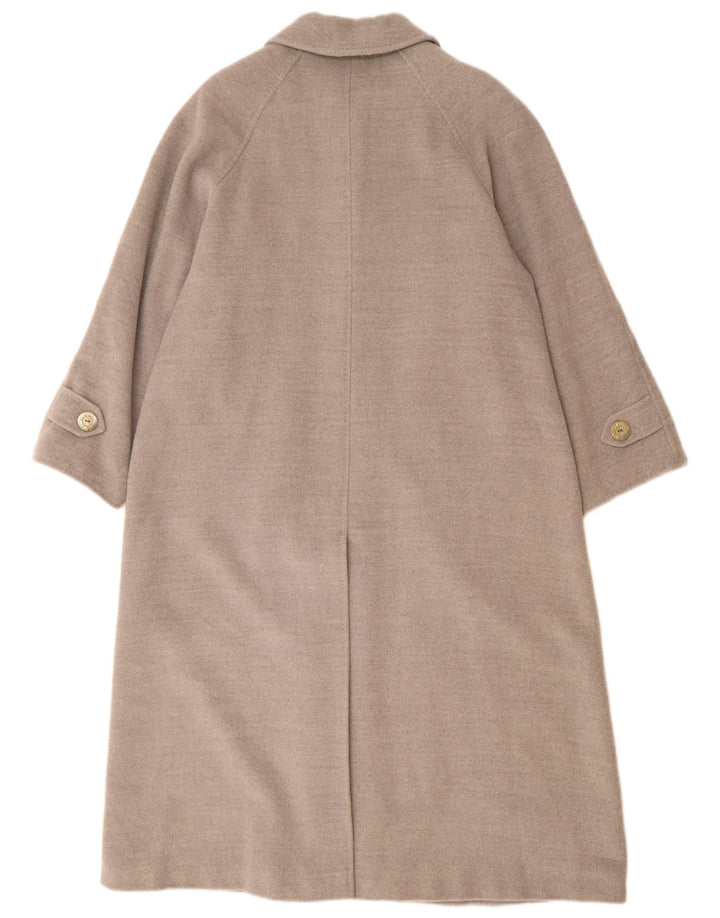 Płaszcz damski w stylu vintage EU 38 Średni szary, dziewicza wełna