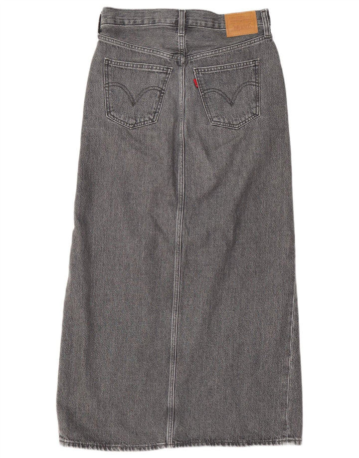 Damska spódnica dżinsowa LEVI'S W25 XS Szara bawełna