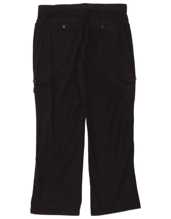 Damskie spodnie cargo Lee ze stretchem i wysokim stanem US 16 XL W36 L32 czarne