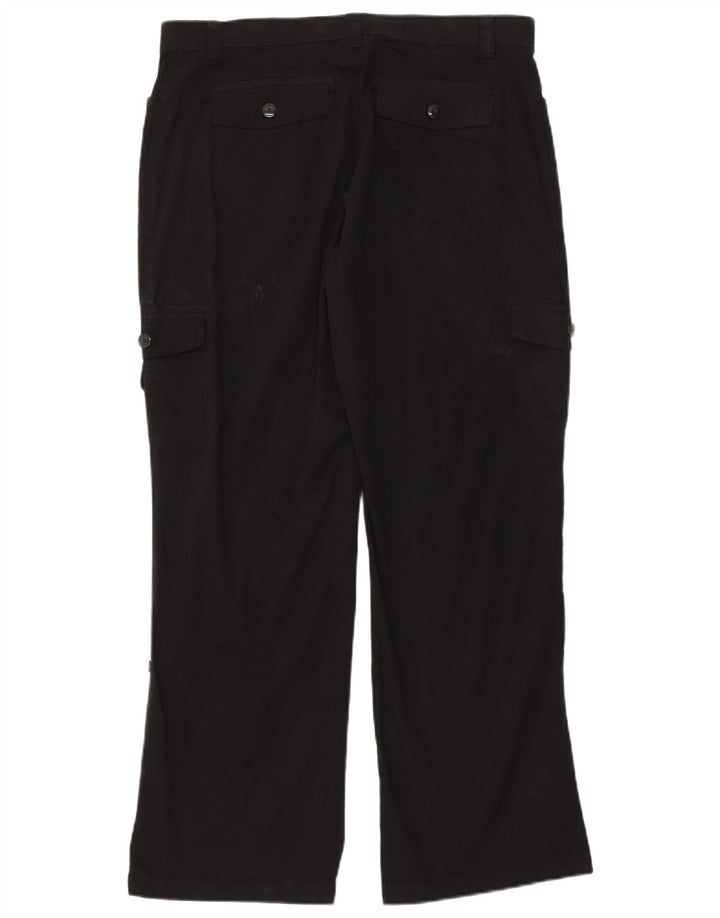 Damskie spodnie cargo Lee ze stretchem i wysokim stanem US 16 XL W36 L32 czarne