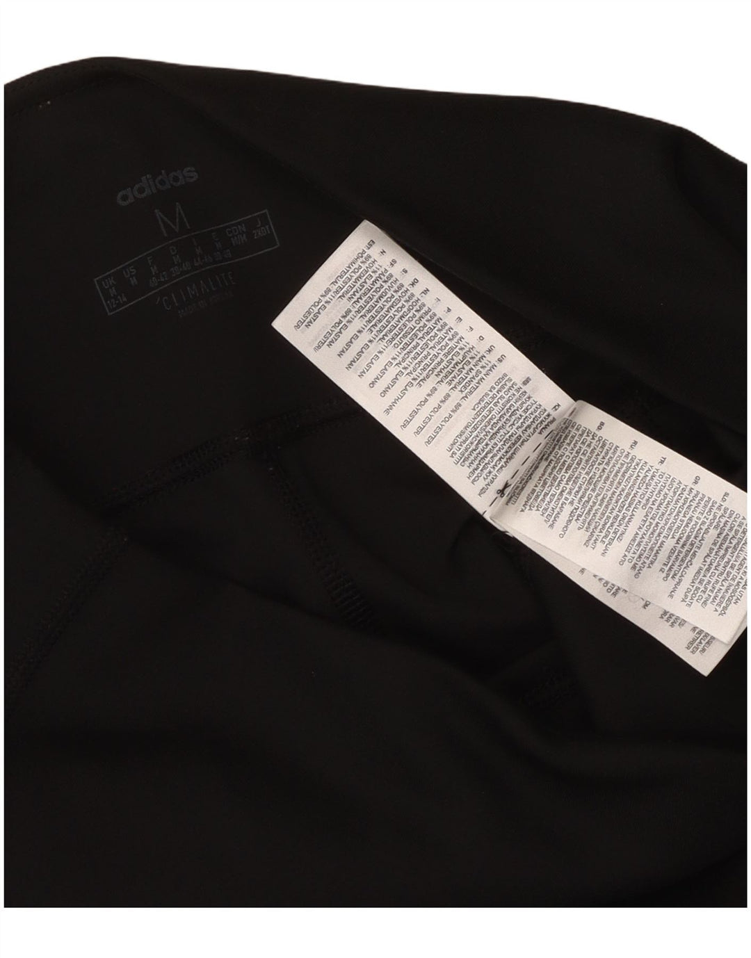 Damskie legginsy Adidas Climalite UK 12/14 Średni czarny poliester