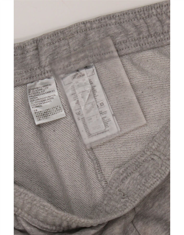 Męskie spodnie dresowe Adidas, średnioszare, bawełniane