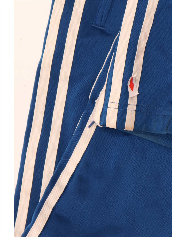 Damskie spodnie dresowe Adidas UK 14, duże, niebieskie, poliestrowe