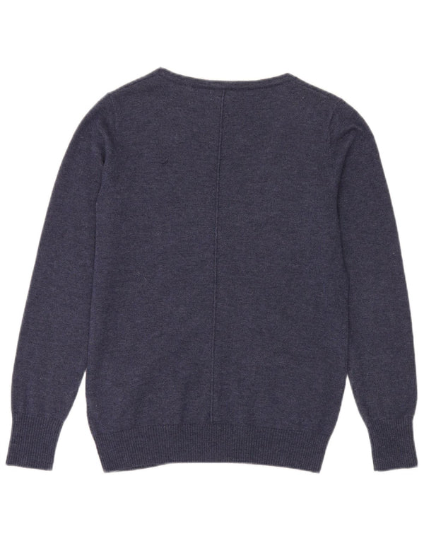 Damski sweter rozpinany Fat Face UK 10, mały, granatowy, wełniany