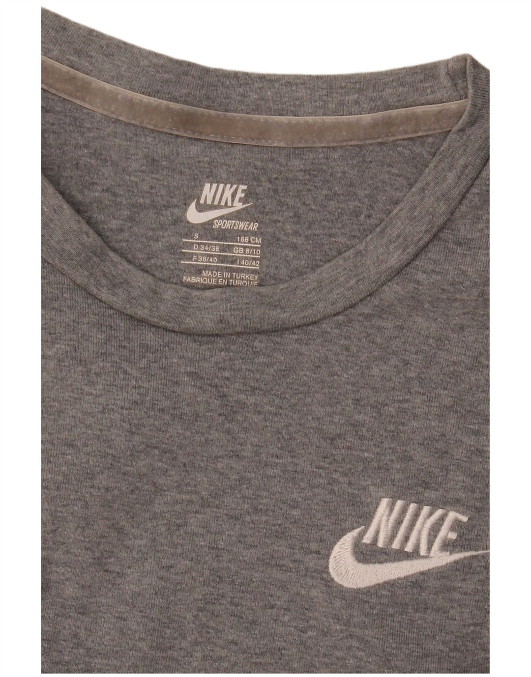 Damska koszulka Nike Top UK 8/10, mała szara