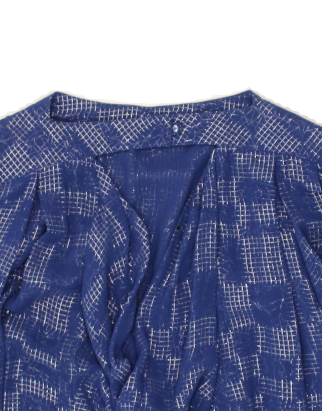 VINTAGE Womens Long Sleeve Blouse Top EU 46 XL Blue Check Viscose | Vintage Vintage | Thrift | Second-Hand Vintage | Used Clothing | Messina Hembry 