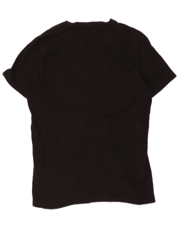 Męski T-shirt z grafiką Jack & Jones New York, średni, czarny, bawełniany