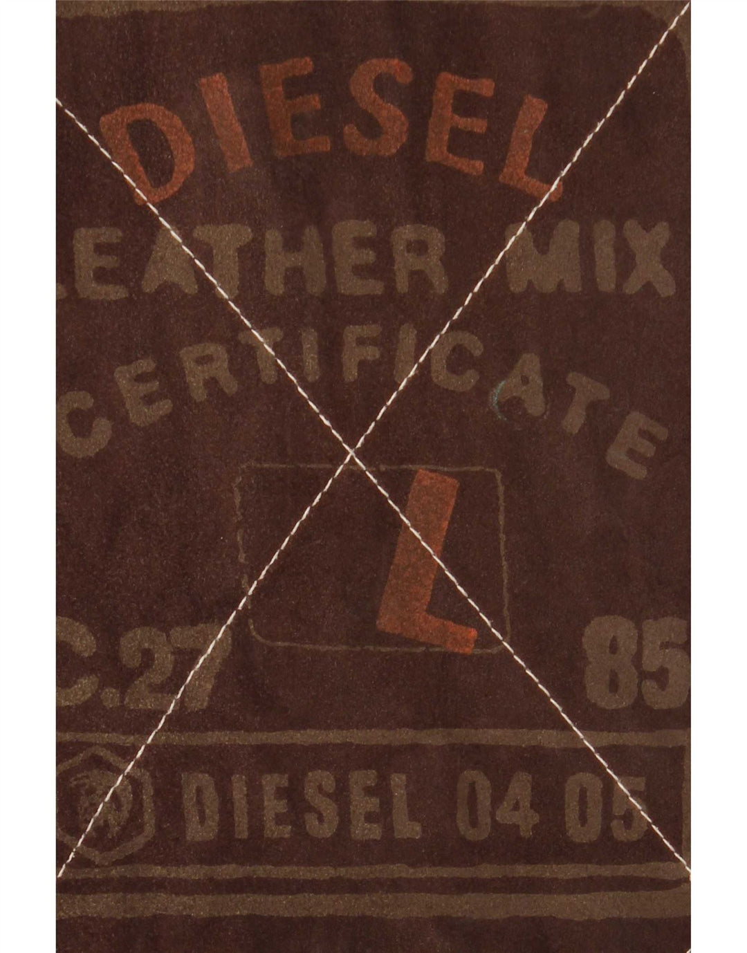 Dwustronna kurtka męska Diesel UK 40, duża brązowa skóra w kratę