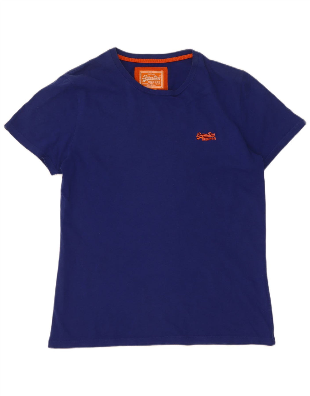 Męski T-shirt Superdry, duży, niebieski, bawełniany