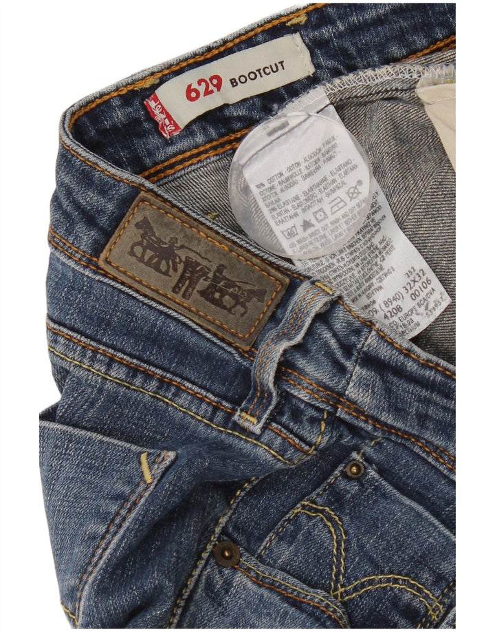 Damskie jeansy Levi's 629 Bootcut W32 L32 Niebieska bawełna