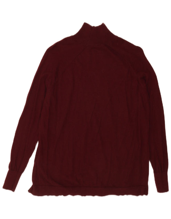 Męski sweter z golfem Massimo Dutti XS, bordowa wełna