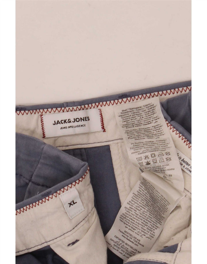 Męskie spodenki chino Jack & Jones Regular XL W38, niebieska bawełna