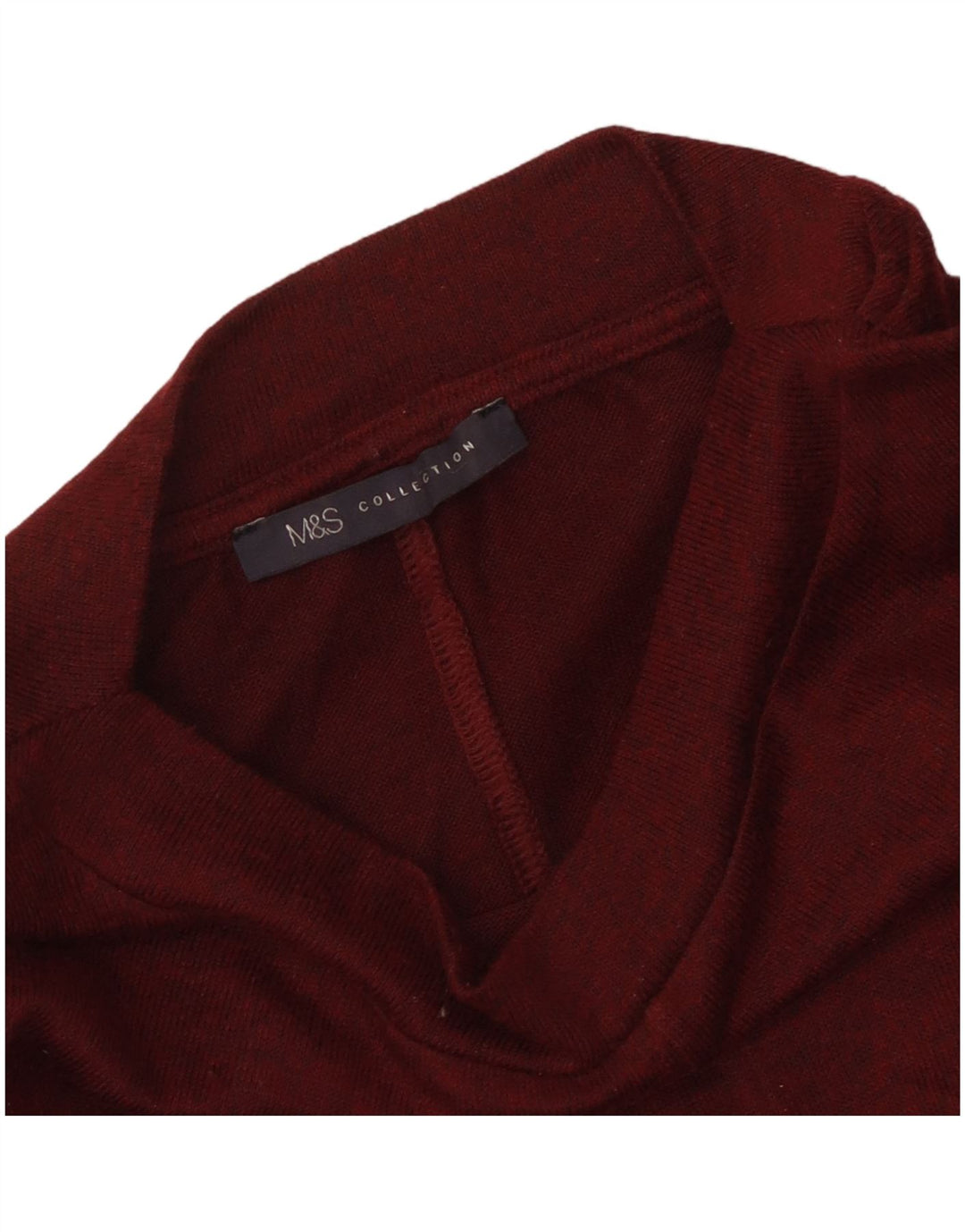 Bluzka damska MARKS & SPENCER z rękawem 3/4 UK 12, średnia, bordowa nakrapiana