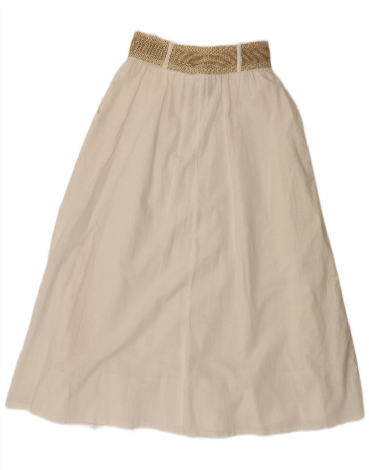 Damska rozkloszowana spódnica Gerry Weber EU 36 Small W26 Biała bawełna