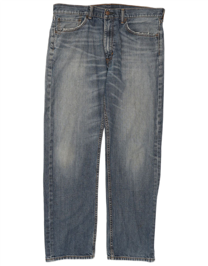 Męskie jeansy Levi's 505 Straight W34 L32 Niebieskie bawełniane