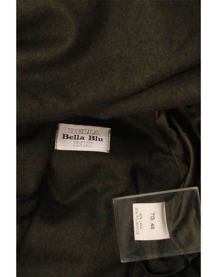 Płaszcz damski Bella Blu IT 46, duża wełna khaki