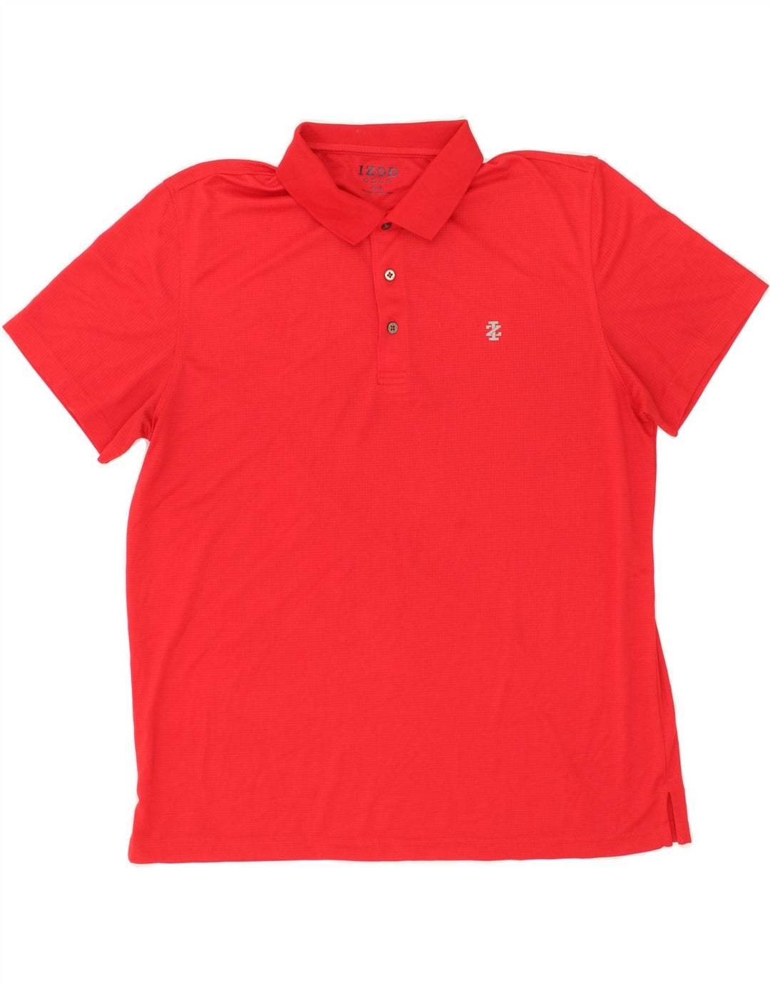 IZOD Mens Golf Polo Shirt XL Red Polyester Vintage Izod and Second-Hand Izod from Messina Hembry 