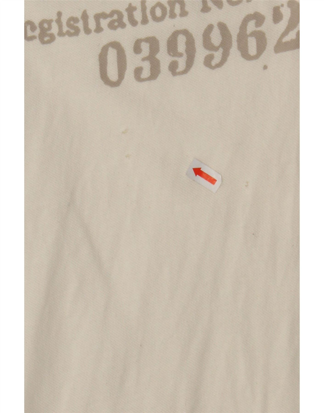 GURU Mens Graphic Polo Shirt XL Off White Cotton