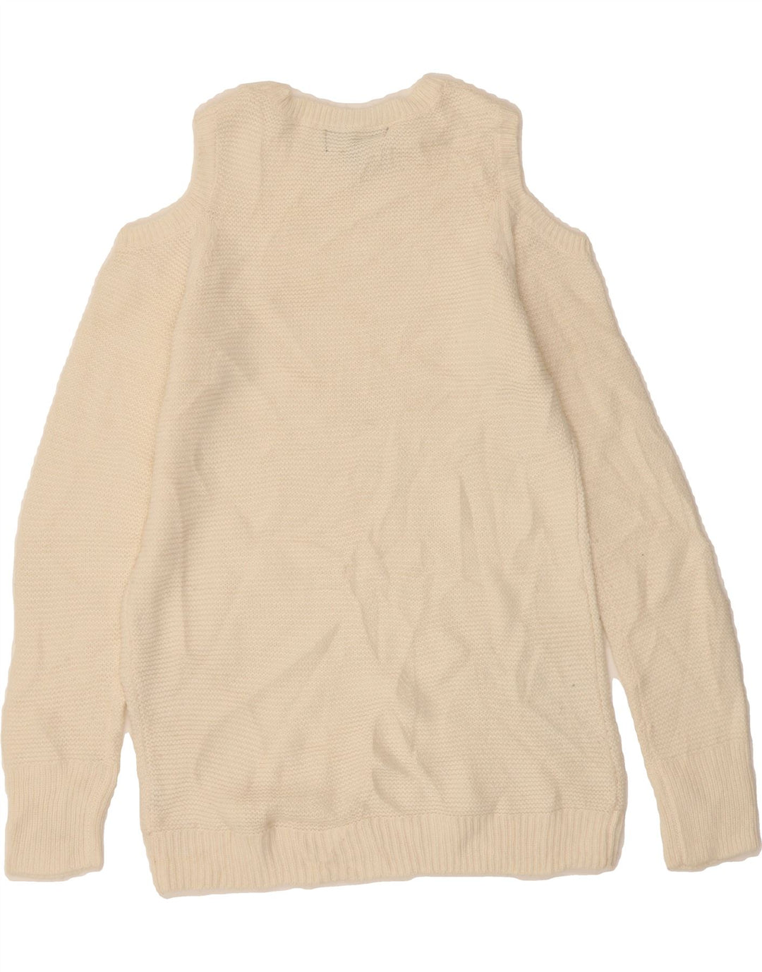 MOSSIMO Womens Crew Neck Jumper Sweater UK 6 XS White Acrylic Vintage Mossimo and Second-Hand Mossimo from Messina Hembry 