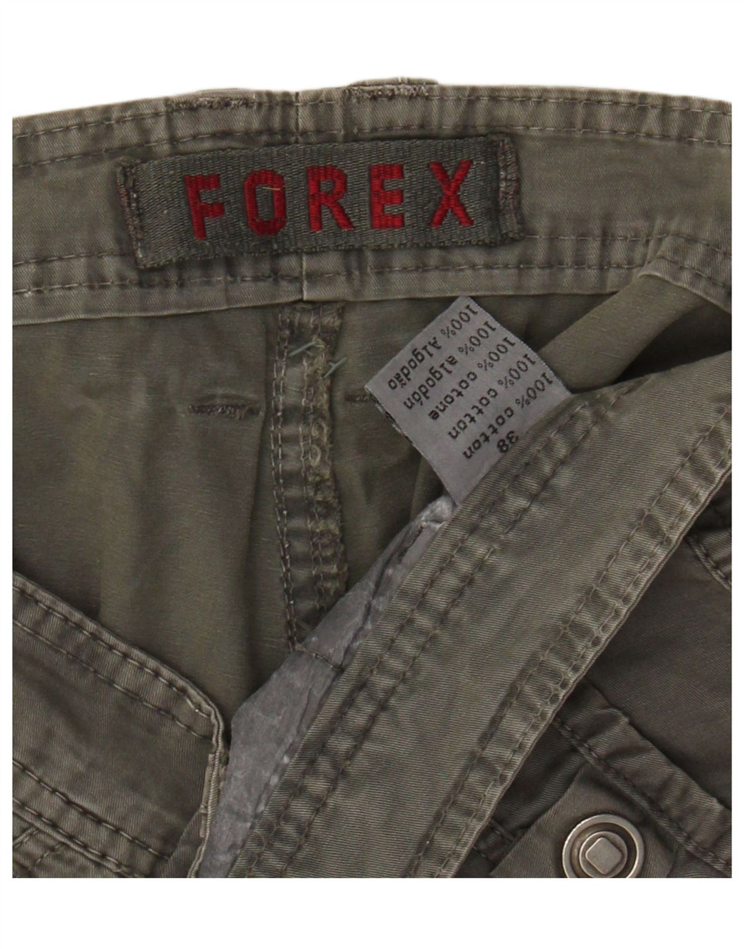Męskie spodenki cargo FOREX W38 XL, bawełna khaki