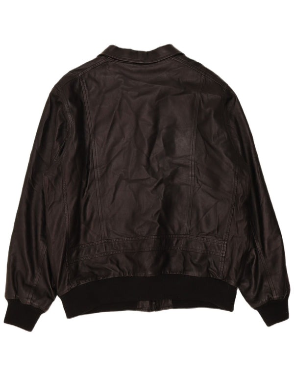 Vintage męska skórzana kurtka UK 42 XL czarna