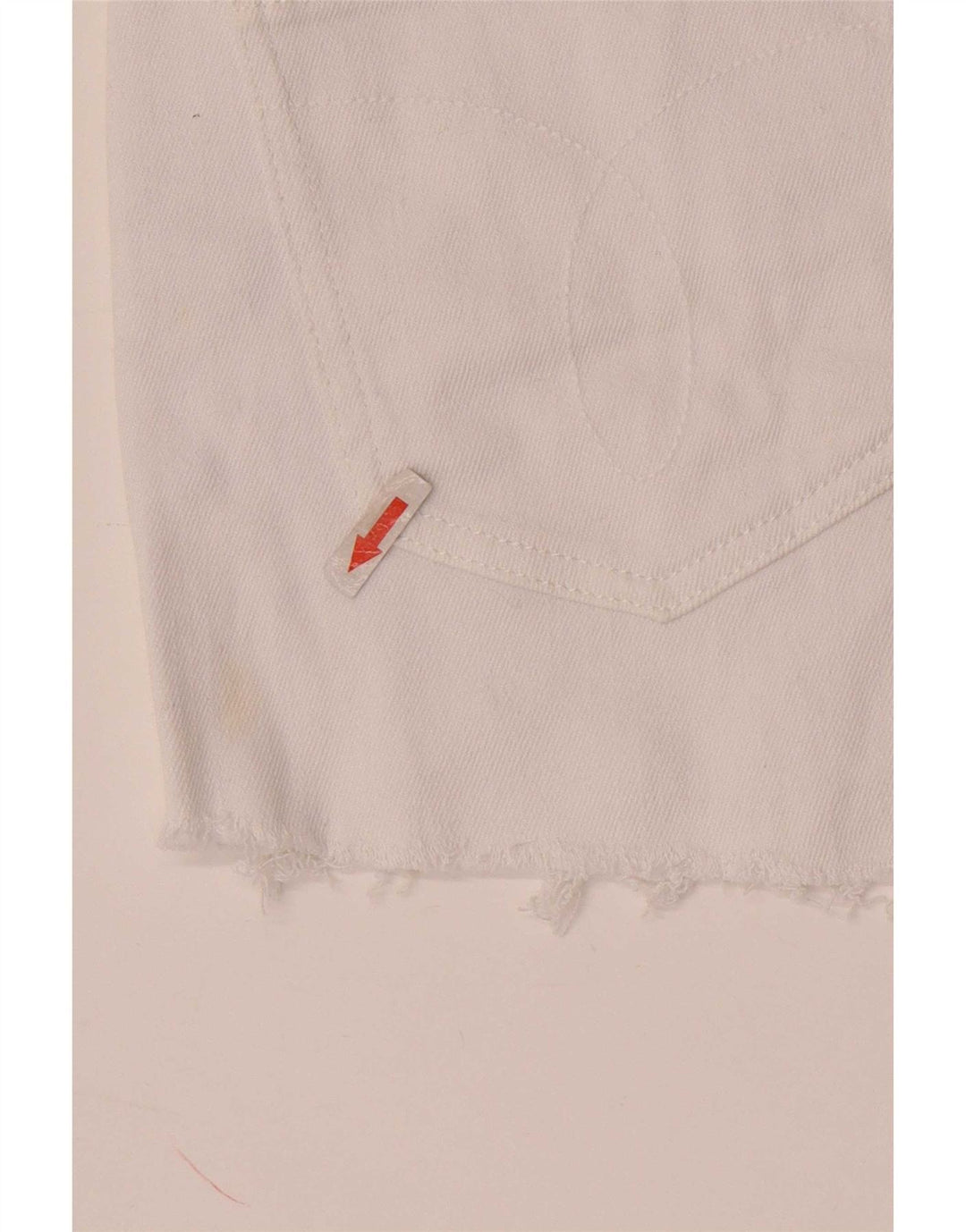 Damskie spodenki jeansowe Calvin Klein W28 Średniobiała bawełna