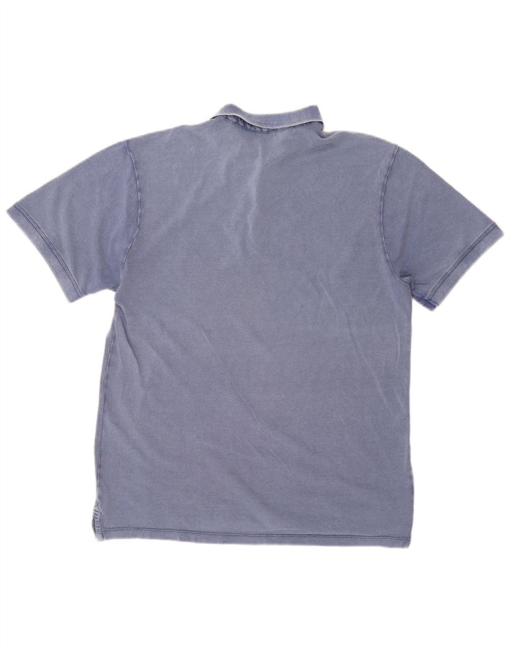 Męska koszulka polo Gas, średnia niebieska, bawełniana