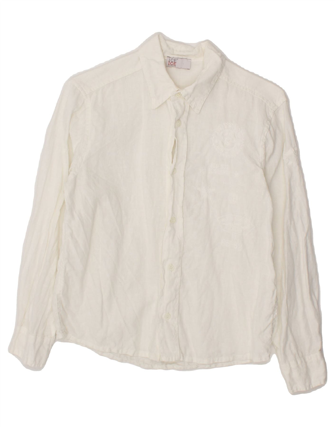 ICEBERG Boys Graphic Shirt 10-11 Years Off White Vintage Iceberg and Second-Hand Iceberg from Messina Hembry 