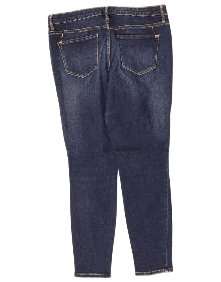 Damskie jeansy skinny MOSSIMO w trudnej sytuacji, ze średnim stanem, US 10, średnie, W30 L27, niebieskie